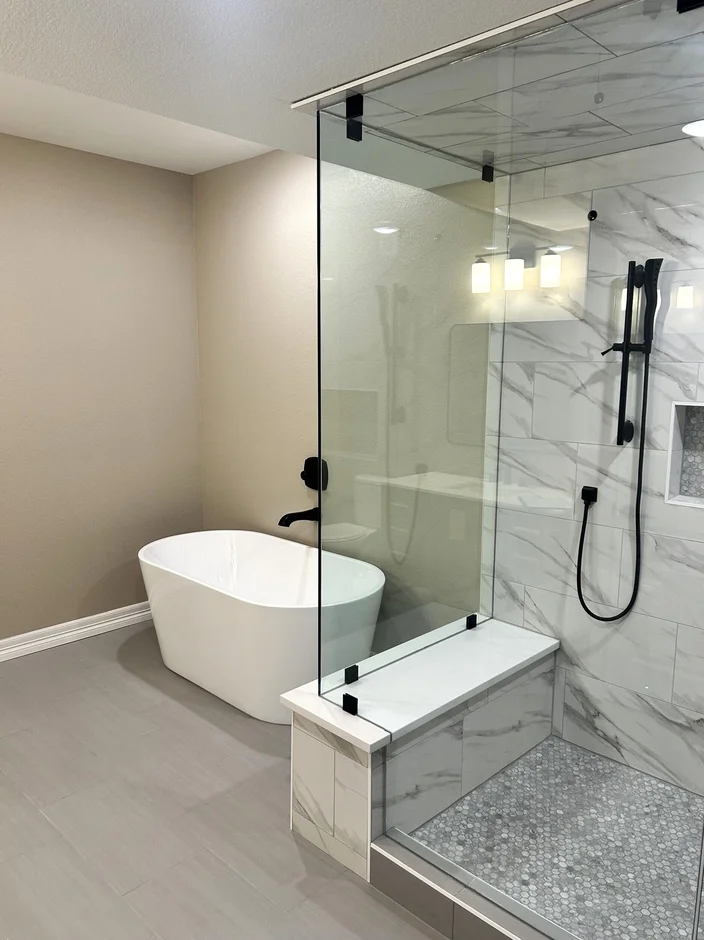 Custom Walk-In Shower Bathroom Remodel