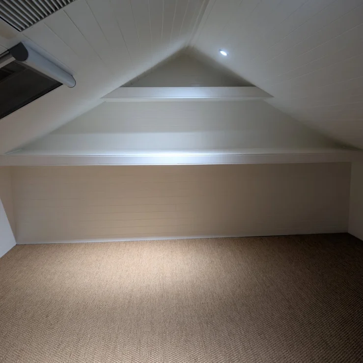 Minimal Attic Kids Room Transformation