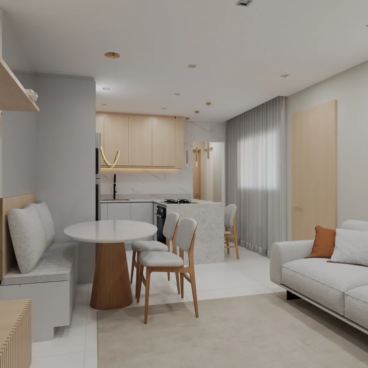 Modern Kitchen Renovation with Integrated Dining Area