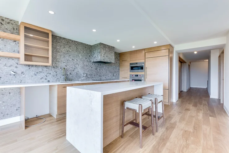 Light Oak & Terrazzo Modern Condo Renovation