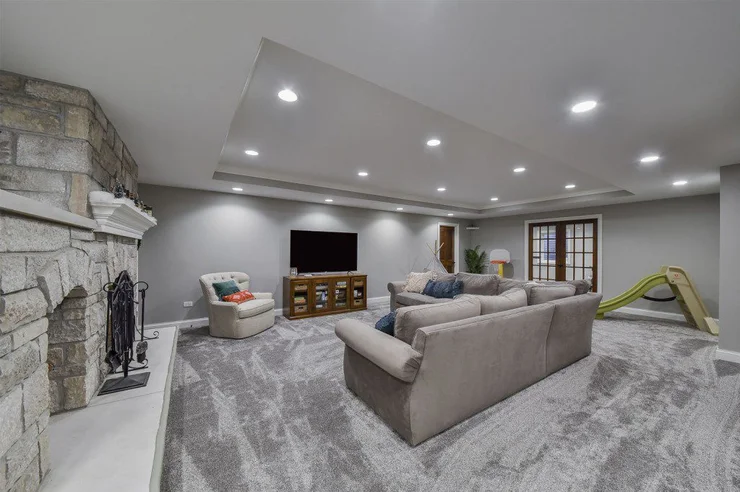 Modern Multi-Purpose Basement Transformation
