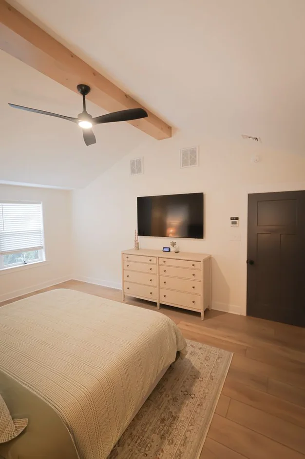 Vaulted Ceiling Master Bedroom Renovation